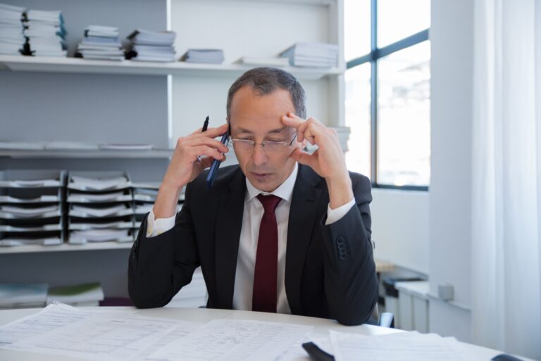 frustrated businessman